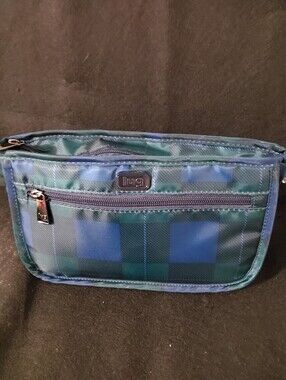 Lug, Parasail Cosmetic Case, Pop Plaid Navy